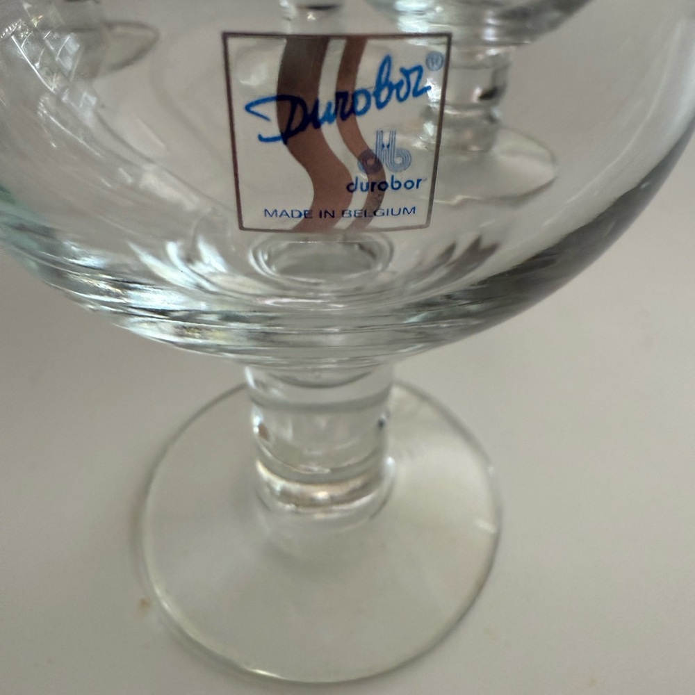 Glass Set - Clear with Red Lettering - Picture 2 of 2